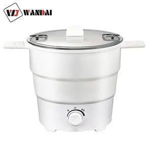 Foldable design instantly smaller electric cooker Be popular with tourists 1L electric hotpot