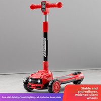 Trottinette Électrique Pliable Portable en Gros pour Enfants Plus Âgés, Cadre Métallique à 3 Roues ; Jouet d'Extérieur pour Enfants