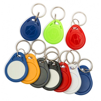 Conveniente y seguro 13,56 MHz ABS RFID Key Fobs Etiqueta de llave inteligente colorida con Mini 1K Chip para hoteles
