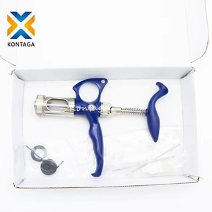 Equipo de Ganadería, Inyector de Vacunas Veterinario de Doble Cabezal, <span class=keywords><strong>Jeringa</strong></span> Continua de Doble Aguja para Granjas Ganaderas - Product Image 1