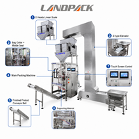 Machine d'emballage automatique pour pop-corn salé, cacahuètes, pâtes, snacks, noix, lentilles, légumineuses, céréales, haricots, glaçons et cubes