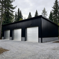 Garage préfabriqué moderne SKYLINE à montage rapide, structure en acier modulaire, entrepôt de stockage, abri pour voiture, bâtiment