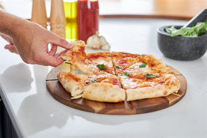 Tabla de cortar de madera profesional para Pizza con juego de cortadores de Pizza-Cortador de Pizza de cocina y tabla de servir-Herramientas de <span class=keywords><strong>Chef</strong></span> ecológicas - Product Image 6
