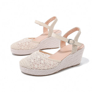 Sh11837a tacchi Slingback 2023 estate 7.5cm sandali con zeppa - Product Image 2