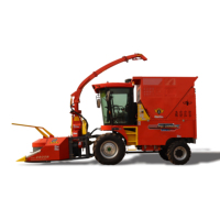 Moissonneuse de fourrage haute performance 2800 mm 300 CV pour sorgho et canne à sucre