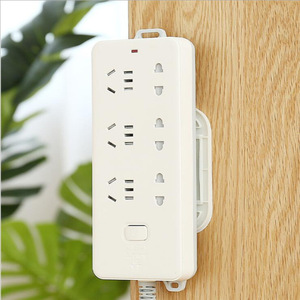Wall Mounted Power Strip Holder Rectangle Detachable For Wall Or <b>Door</b> Use - Product Image 3