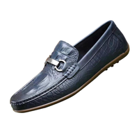Chaussures décontractées pour hommes en cuir de vache véritable respirant, nouvelle collection automne, mocassins à enfiler, chaussures habillées vintage pour hommes