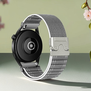 <span class=keywords><strong>Correa</strong></span> de reloj de nailon con hebilla de paracaídas Universal de 18mm 20mm 22mm para <span class=keywords><strong>Amazfit</strong></span> <span class=keywords><strong>Bip</strong></span> Huawei Watch GT5 banda elástica trenzada - Product Image 4