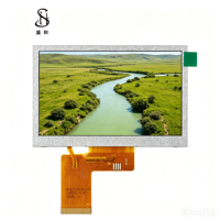 Módulo LCD TFT IPS BOE de 4.3 Pulgadas, Resolución 800x480, Interfaz RGB de 40 Pines I2C/MIPi, Montaje en Panel, Pantalla de Control Industrial