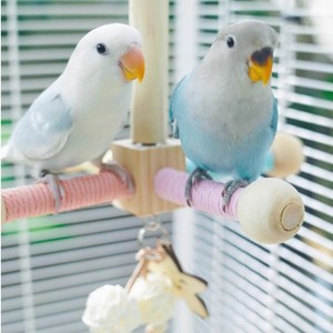 <strong>Wholesale</strong> Natural Color Wooden Parrot Swing Stairs <strong>Toys</strong> Chewing Wooden Cage <strong>Bird</strong> Perch Climbing Frame - Product Image 3