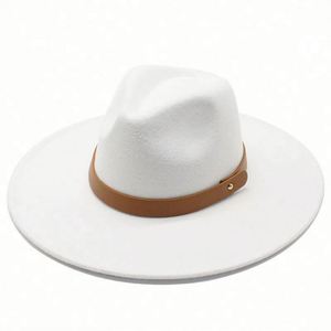 Wholesale Unisex 100% Wool Fedora Hats 9.5cm Wide Brim Vintage Flower & Bowknot Fishing Party High Quality Low Price - Product Image 3