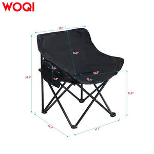 Silla Plegable para Exteriores Woqi, 20.1 x 16.5 x 25.6 Pulgadas, Marco de Aluminio, Tela Oxford, Silla de Jardín para Camping con Bolsillo Lateral - Product Image 1