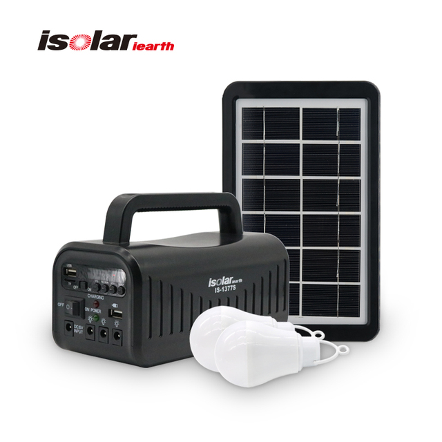 Solar Energy System Radio and Audio Player Gd 8017 Light Solar Portable Hybrid Solar Panel Kit Home Power Solar Kit System