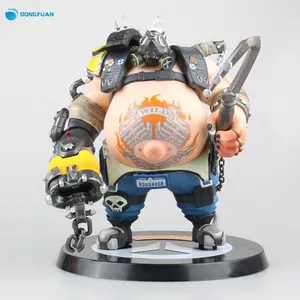 Roadhog mako rutledge brinquedos, de alta qualidade, anime pvc 9in, overwatch, jogo de figura de ação, modelo