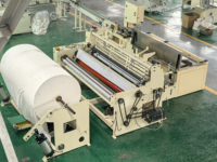 Ligne de production de papier toilette entièrement automatique modèle 2200 pour mini-rouleaux géants, prix usine, pour petites entreprises
