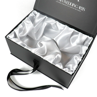 Boîte Cadeau Pliante et Réutilisable pour Expédition de Cosmétiques, Bouteilles d'Huiles Essentielles et Crèmes, Ensemble Magnétique avec Satin