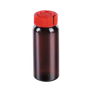 15ml 30ml Amber ilaç plastik şişeler gözyaşı ve ek sabotaj belirgin kapak üzerinde