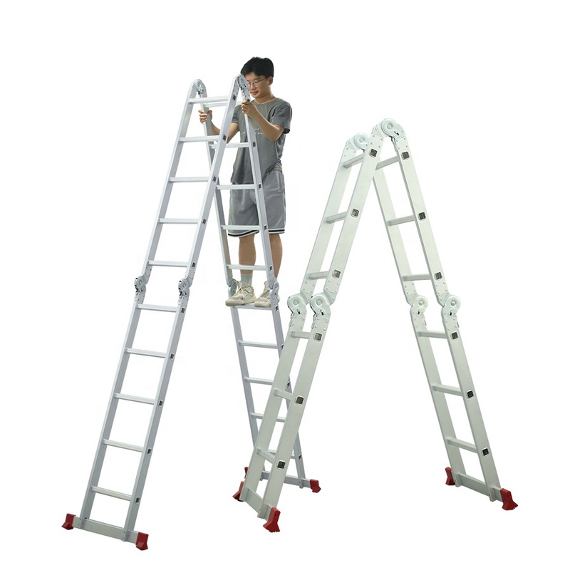 Escalera Telescopic Portatil De Aluminio Plegable