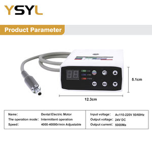 Laboratorio dentale Handpiece elettrico portatile per micromotore 35000rpm Micro motore elettrico dentale ad alta velocità - Product Image 3