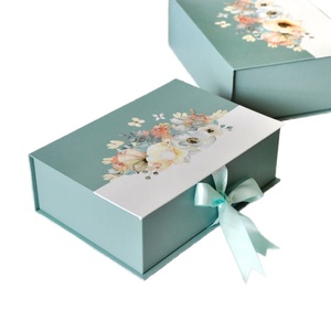 Biodegradable Custom Jewelry <b>Boxes</b> for Present Luxury Brand Clothing Packaging Gift Box Packaging for <b>Wedding</b> Candy With Ribbon - Product Image 3