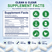 Acentiallabs Get Taller Vegan Bone Health Supplement Height Growth Maximizer Capsules Height-Growth Capsule for Growth Support