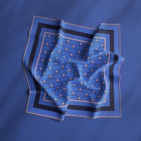 Bandana de algodón cuadrada multifuncional personalizable Logotipo impreso de Anime colorido en tela textil artificial artesanal
