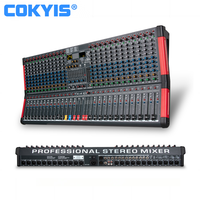 Console de mixage audio/contrôleur DJ professionnel avec USB Bluetooth, 24 effets DSP, console de mixage 24 canaux pour équipement sonore
