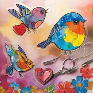 50 cái/gói 0.3mm sáng tạo vui vẻ Kit PVC shrinkable phim thu nhỏ nghệ thuật nhựa shrinky dink thu nhỏ nhựa tấm trống cho Keychain - Product Image 2