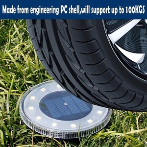 Lampe solaire de jardin étanche pour extérieur, 18 LED, lampe souterraine pour villa, parc, jardin, pelouse, allée, chemin, décoration paysagère - Product Image 6