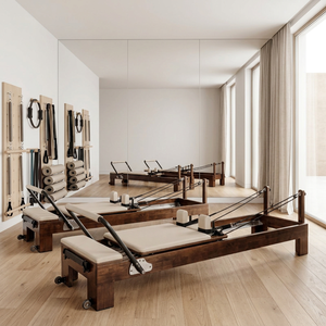<span class=keywords><strong>Máquina</strong></span> de <span class=keywords><strong>Pilates</strong></span> <span class=keywords><strong>Reformer</strong></span> Comercial de Madera de Nogal para Uso en Estudio, Equipo Profesional de <span class=keywords><strong>Pilates</strong></span>, Logotipo Personalizado, Fabricante OEM - Product Image 1