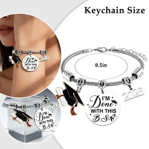 Pulsera con Dijes de Graduación 2026, Regalos Inspiradores para Graduados de Universidad, Preparatoria y Maestría - Product Image 6