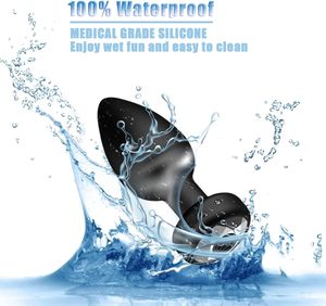Vibrerende anale plug set met 10 vibratiemodi, seksspeeltjes voor volwassenen, prostaatmassagestokjes voor mannen en vrouwen - Product Image 6