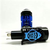 Phare LED H4 à double faisceau avec lentille, Plug-and-play, projecteur, feux de croisement/route, pour voiture et moto