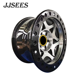 Jantes Beadlock tout-terrain JJSEES <span class=keywords><strong>4x4</strong></span>, jantes tout-terrain 5x120 5x114.3 5x112 5x127 15 16 17x8 pouces pour Discovery 4 5 - Product Image 1