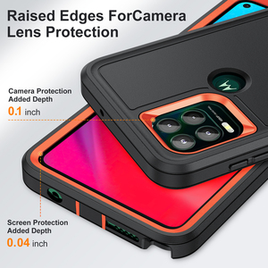Funda de teléfono para <span class=keywords><strong>Moto</strong></span> G Power Stylus Play <span class=keywords><strong>Edge</strong></span> <span class=keywords><strong>30Pro</strong></span> Plus 5G 2025 2024 2023 2022 3 capas híbrido PC + TPU resistente a prueba de golpes - Product Image 4