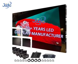 Jode Panel iklan papan LED luar ruangan antiair layar tampilan dinding video LED P3.91 500x1000mm warna penuh