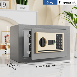 Cassaforte da Parete Intelligente in Acciaio per Casa e Ufficio, Mini Cassaforte Antifurto con Password e Impronta Digitale - Product Image 2