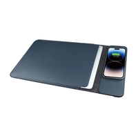 Support pour ordinateur portable 3-en-1 en matériau EVA professionnel avec chargeur sans fil (10W), tapis de souris et support ergonomique pour la maison et le bureau – En stock