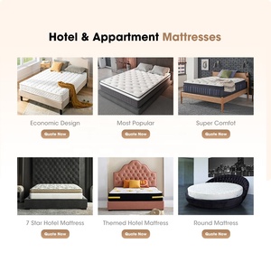 Nhà Sản Xuất Tùy Chỉnh Vòng Giường Và Nệm Lớn 200Cm Sang Trọng Cao Su Tự Nhiên Bộ Nhớ Bọt Túi Mùa Xuân Vòng Giường Khách Sạn Nệm - Product Image 4