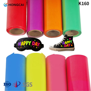 Vinyle thermocollant HONGCAI en gros, <span class=keywords><strong>meilleur</strong></span> papier thermocollant pour <span class=keywords><strong>Cricut</strong></span>, film fluorescent haute visibilité, HTV <span class=keywords><strong>Cricut</strong></span> - Product Image 1