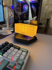 โคมไฟแม่เหล็กแบบลอยได้ ดีไซน์ทันสมัย รูปธนบัตรดอลลาร์ ไฟ LED แสงกลางคืน ฐานหมุนได้ 360 องศา ตกแต่งห้องนอน โต๊ะทำงาน แบบเสียบปลั๊ก - Product Image 5