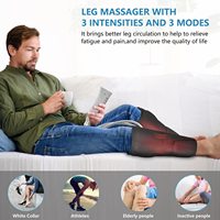 Masseur de jambes, esthéticienne enveloppe la pompe pour la Circulation des pieds et des mollets, Compression d'air Portable, masseur de mollets