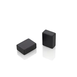 Super Strong Permanent Rubber Coated Black Rectangular Block Neodymium Magnet N35 Magnet