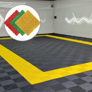 Estera de revestimiento de superficie de tienda de detalles de automóviles, baldosas de suelo de garaje entrelazadas de plástico PP para dalle-pvc-garage - Product Image 1