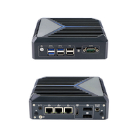 Iwill N1121 J6412 Mini computadora 4K Triple pantalla 3x2,5 Puertos Ethernet Mini PC industrial sin ventilador