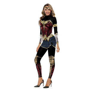 Ligue de justice européenne et américaine Cosplay Costume une pièce pour <span class=keywords><strong>femme</strong></span> Costumes de performance de scène - Product Image 1