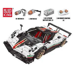 Mould King 13060 APP RC Motorized Pagani Zonda R Super Car Model Building Blocks High-Tech Bricks DIY Toys Kids Gifts