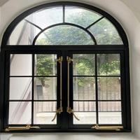 Ventanas abatibles de aluminio con aislamiento térmico de ventana de lujo Energy Star estándar canadiense