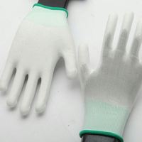 Gants de travail à usage général enduits de PU Gants électroniques antistatiques en PU Protection des mains