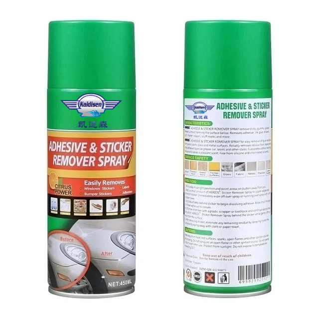 Kaidisen Car Care Environmentally Friendly 450ml Metal Easy Sticker Adhesive Remover Cleaning Product